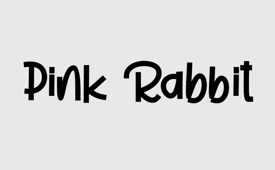 Pink Rabbit font big