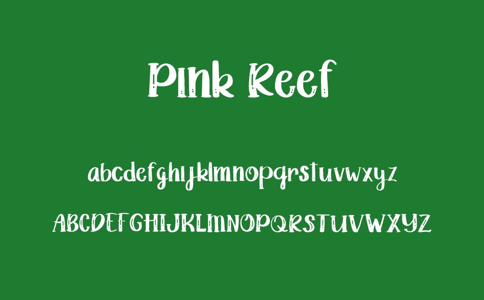 Pink Reef font