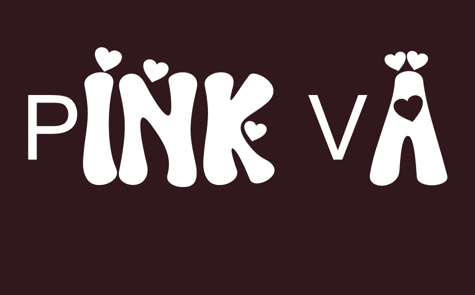 Pink Valentine font big