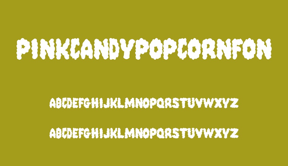 PinkCandyPopcornFont font