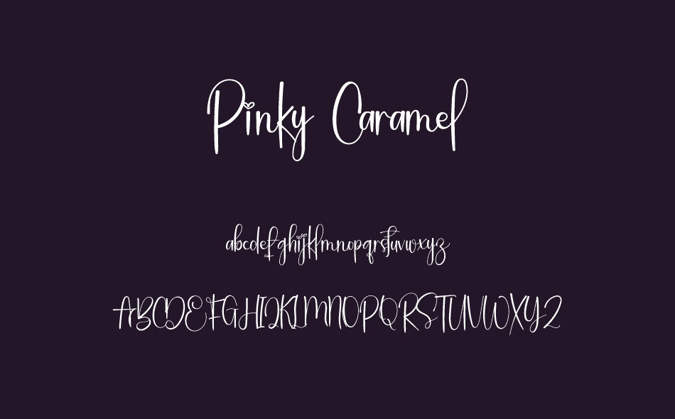 Pinky Caramel font