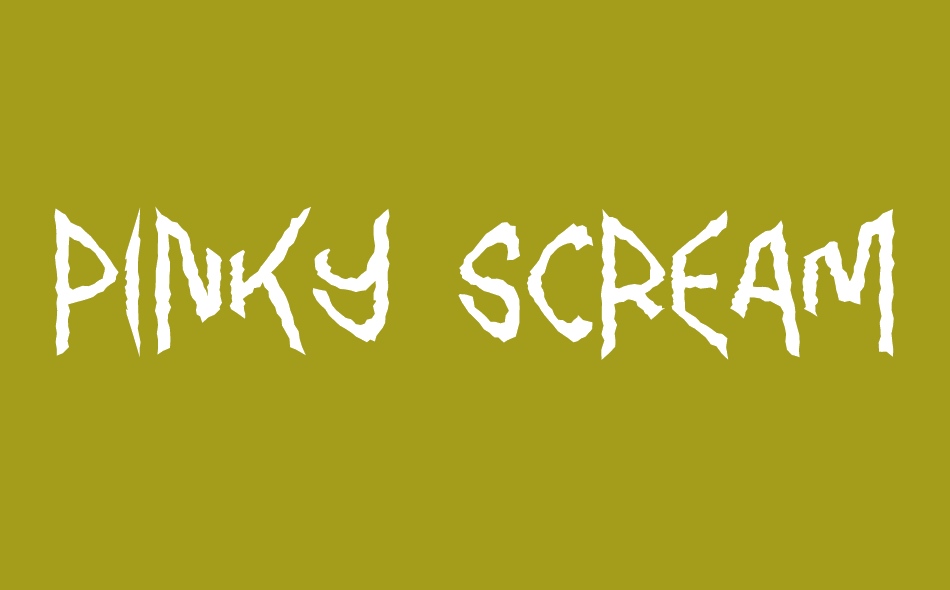 Pinky Scream font big