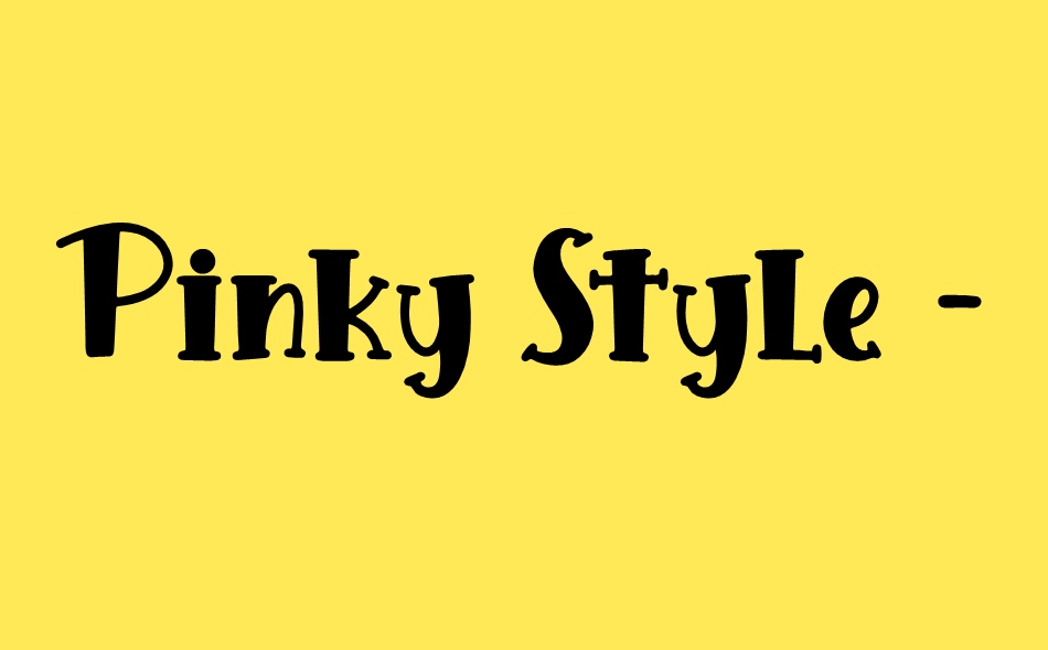 Pinky Style font big