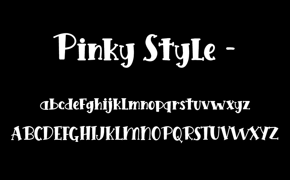 Pinky Style font
