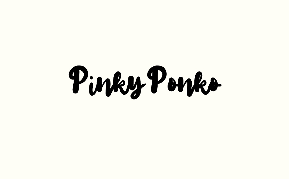 Pinky Ponko font big