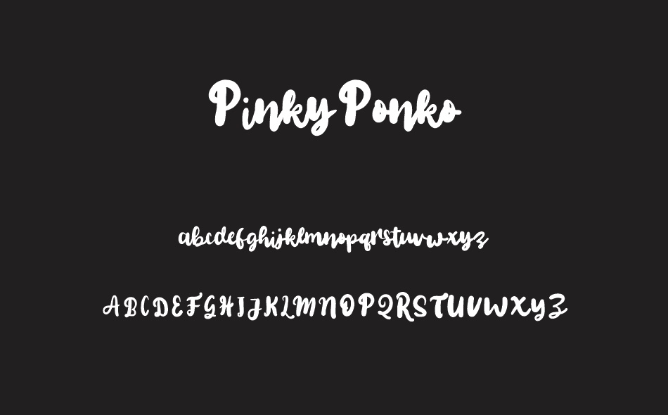 Pinky Ponko font