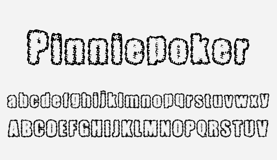 Pinniepoker font