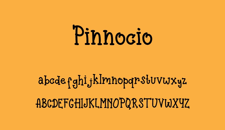 Pinnocio font