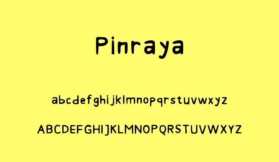 Pinraya font