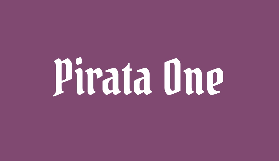 Pirata One font big