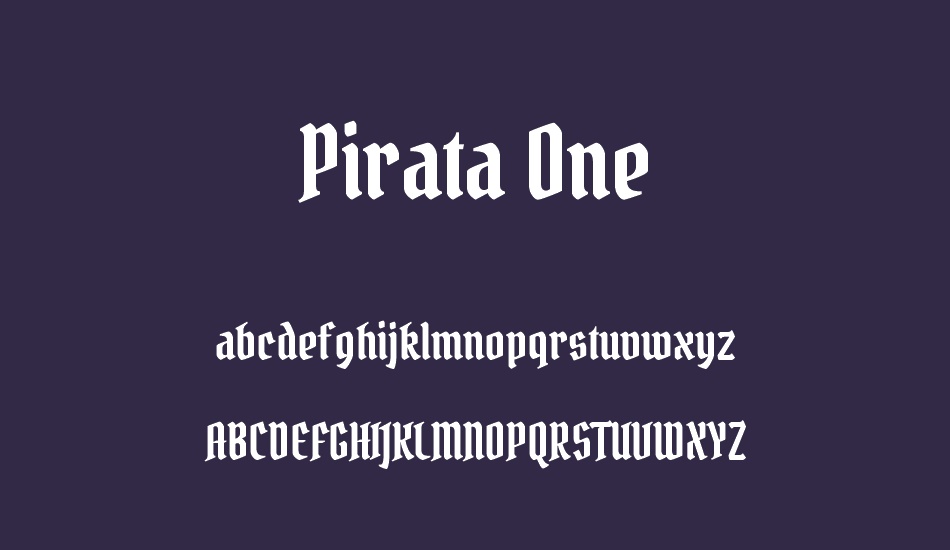 Pirata One font
