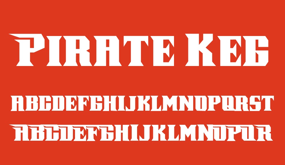 Pirate Keg font