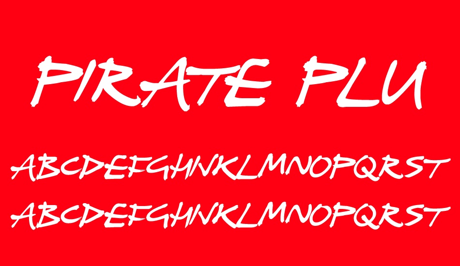 Pirate Plunder font