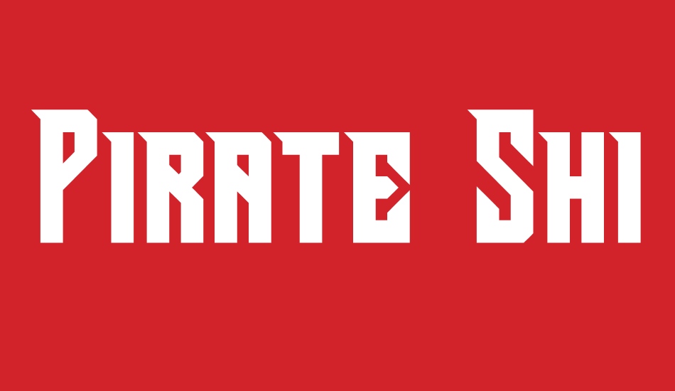 Pirate Ship font big