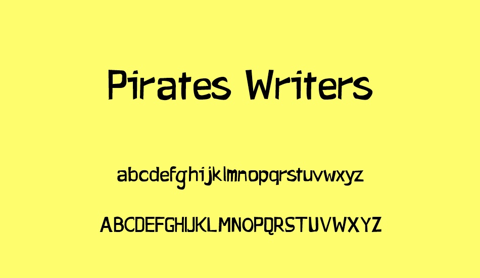 Pirates Writers font