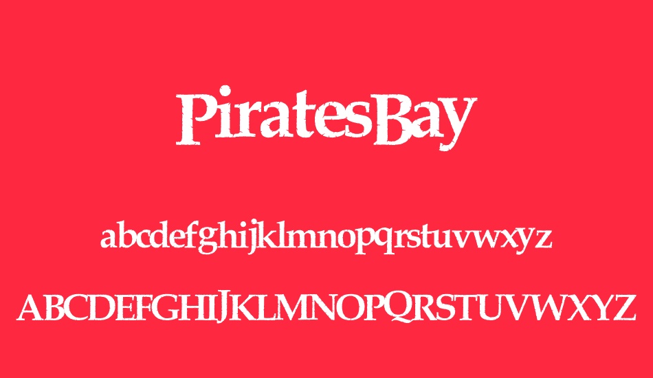 PiratesBay font