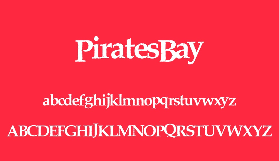 PiratesBay font