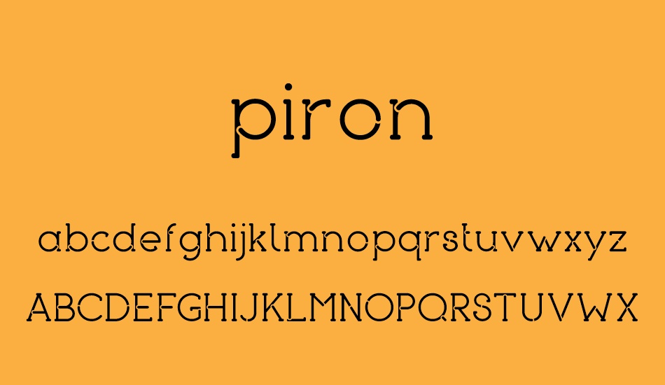 piron font