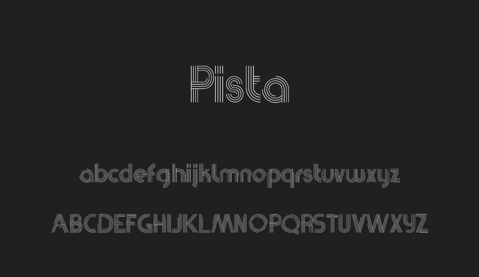 Pista font