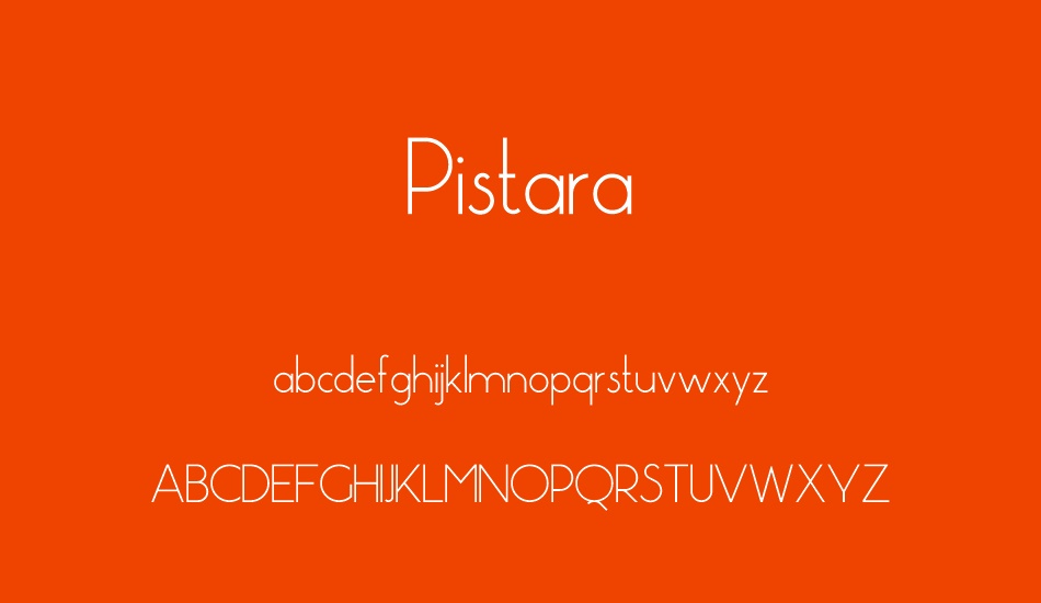 Pistara font