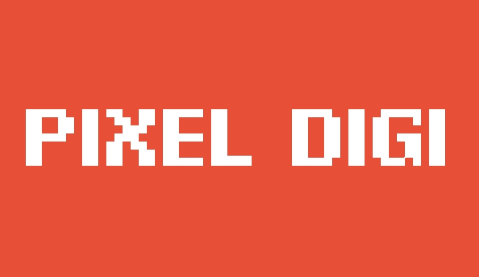 Pixel Digivolve font big