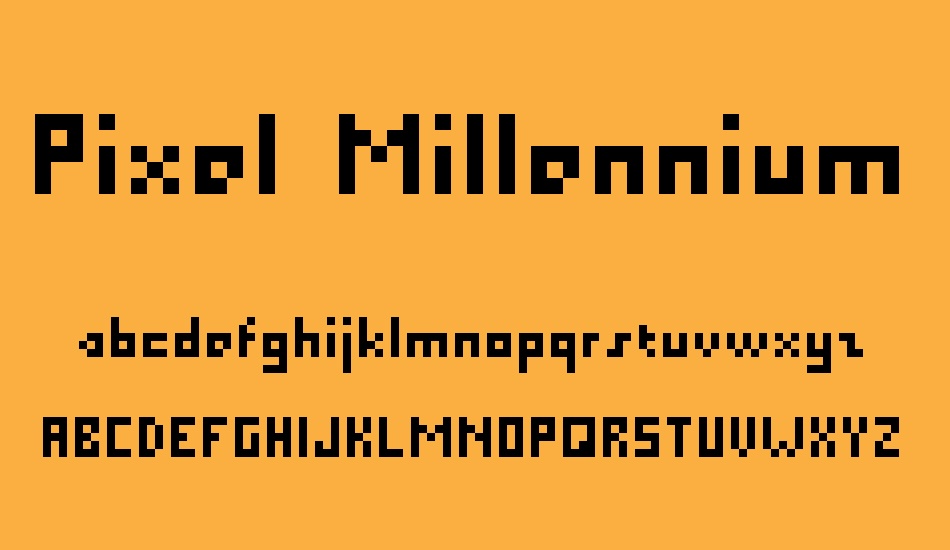 Pixel Millennium font