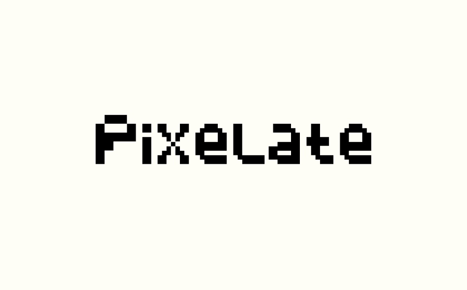 Pixelate font big