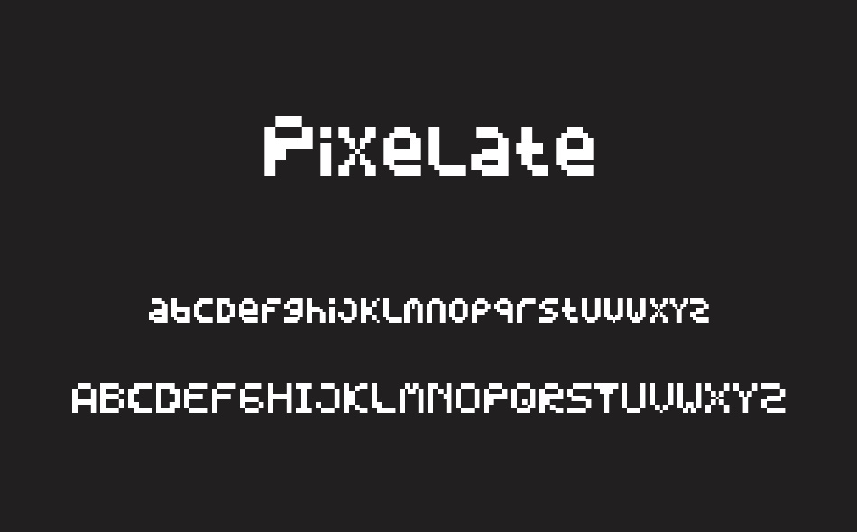 Pixelate font