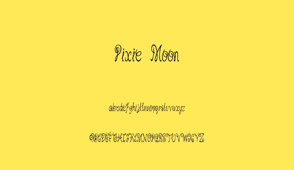 Pixie Moon font