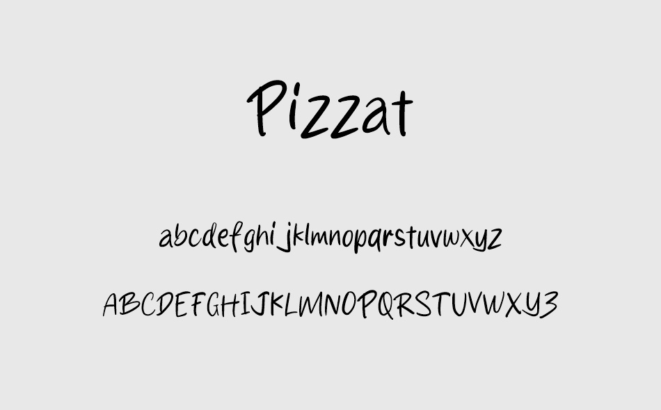 Pizzat font