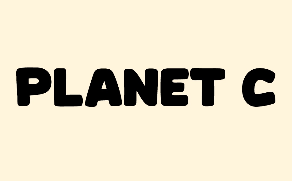 Planet Comic font big