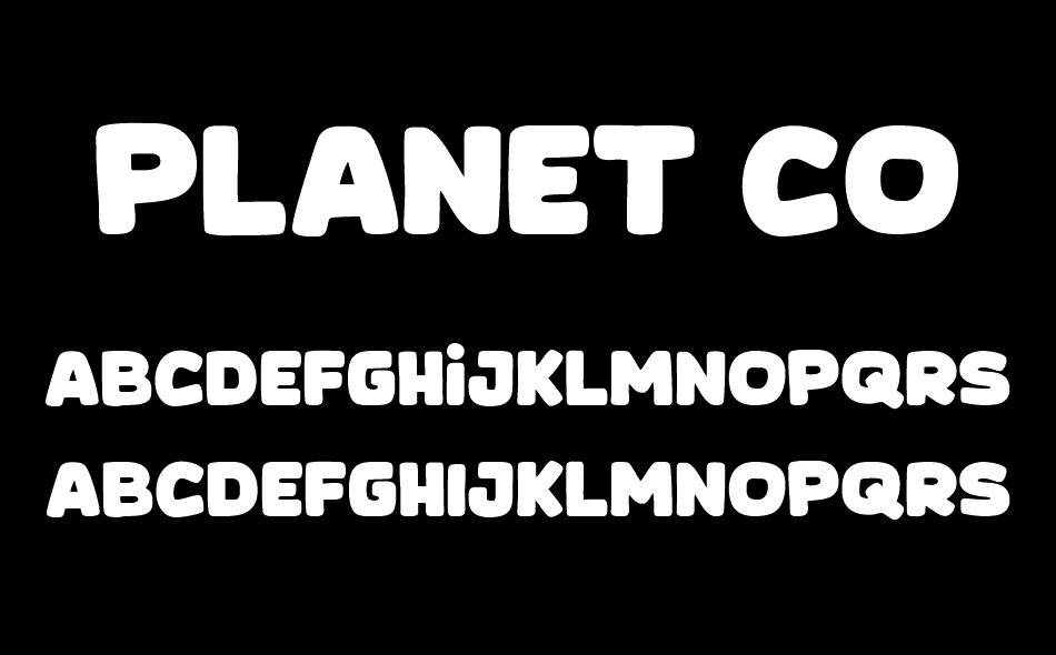 Planet Comic font