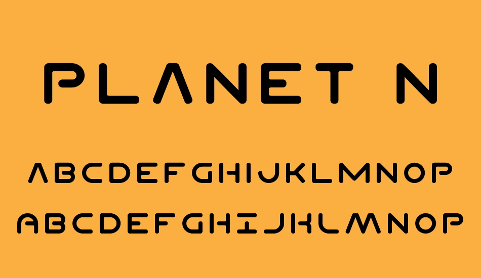 Planet N font