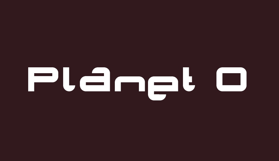 Planet Opti font big