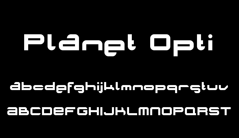 Planet Opti font