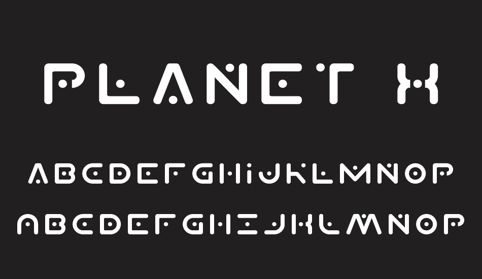 Planet X font