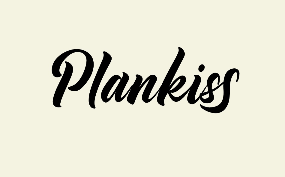Plankiss font big
