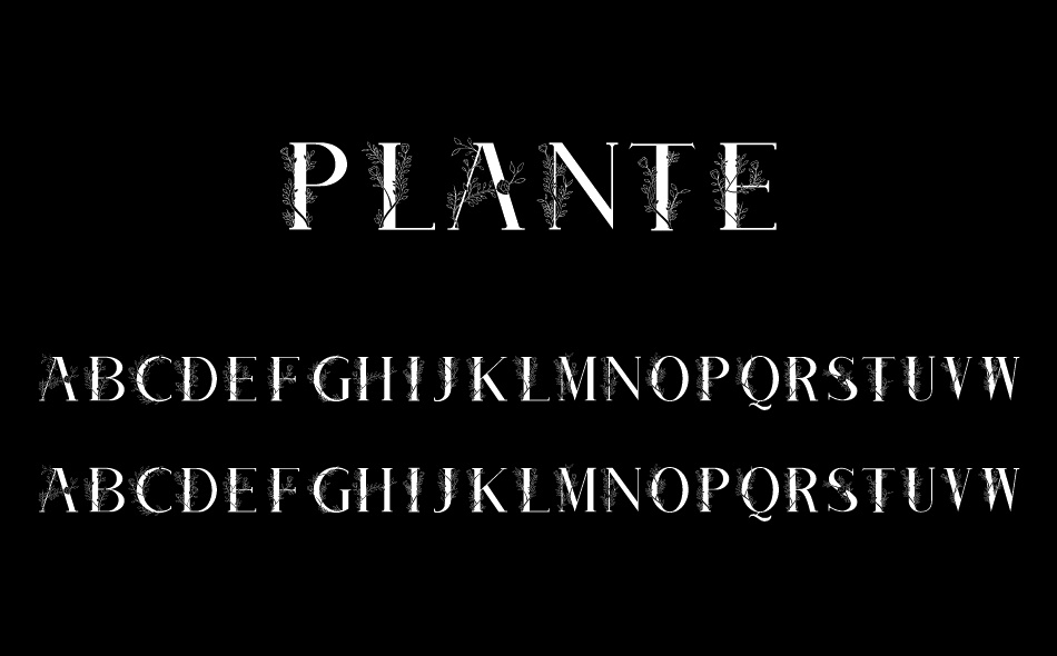 Plante font