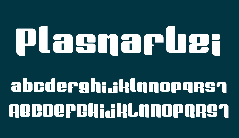 Plasmafuzion font