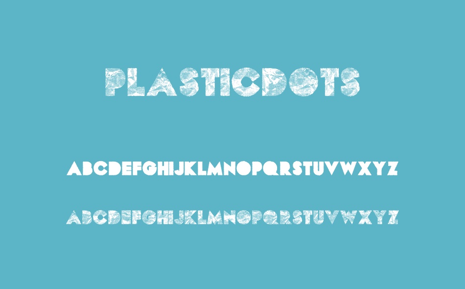 Plasticdots font