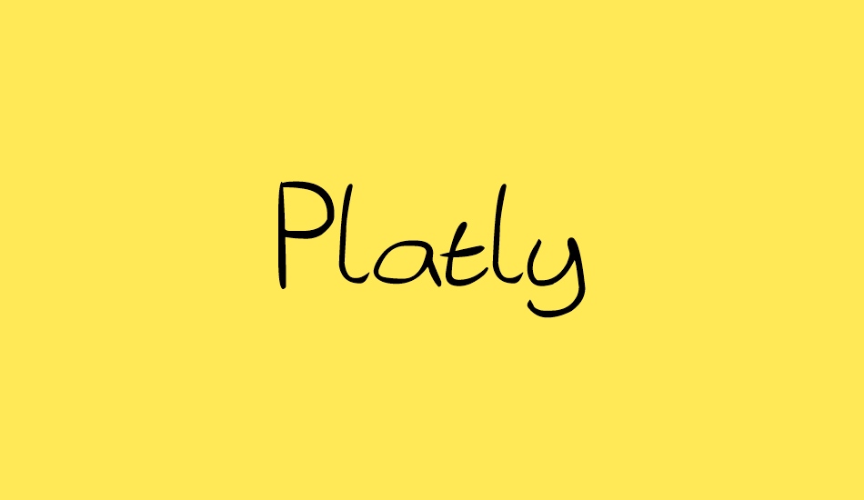 Platly font big