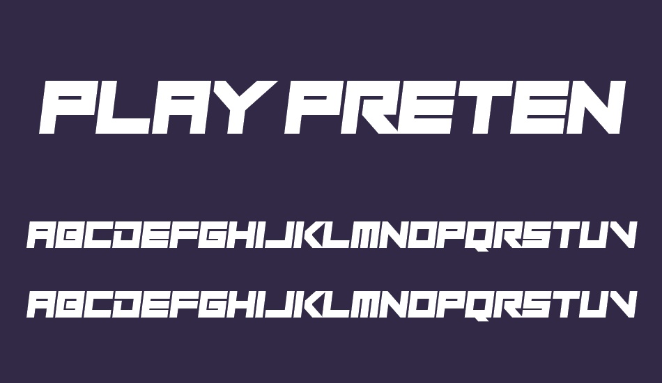 Play Pretend font