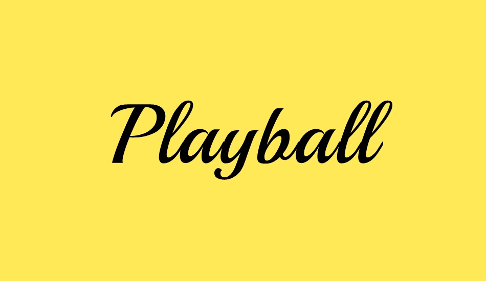Playball font big