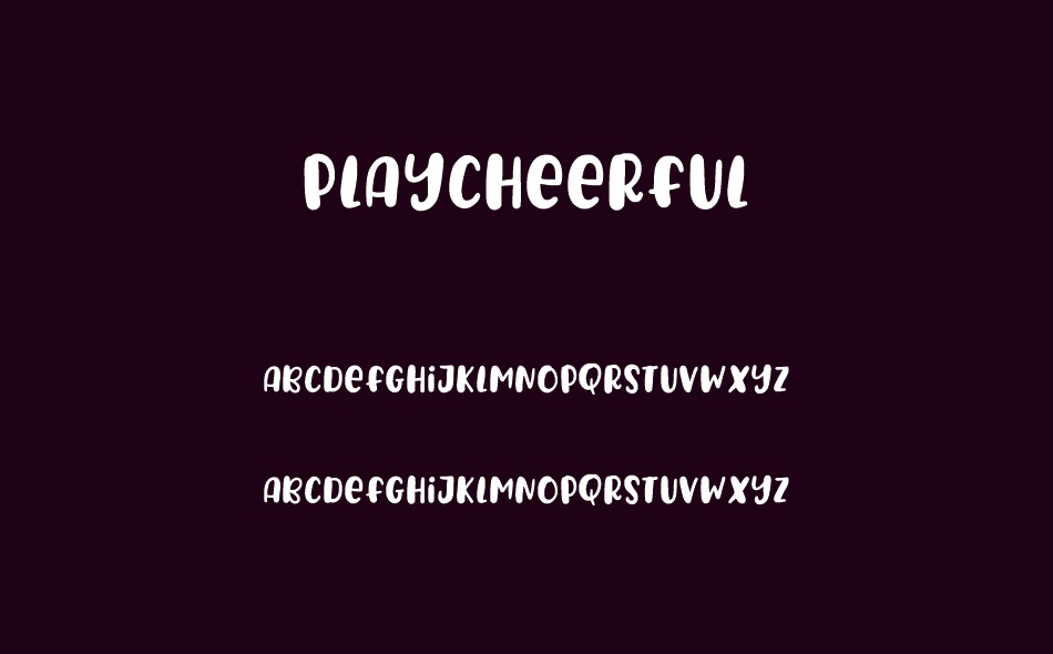 Play Cheerful font