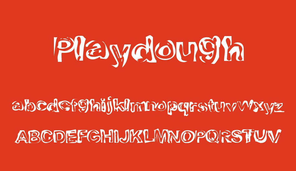 Playdough font