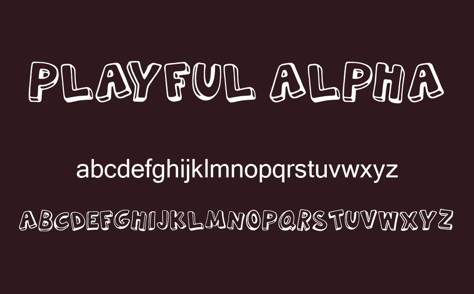 Playful Alphabet font