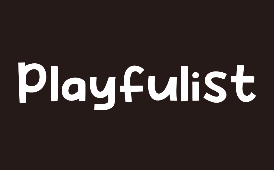 Playfulist font big