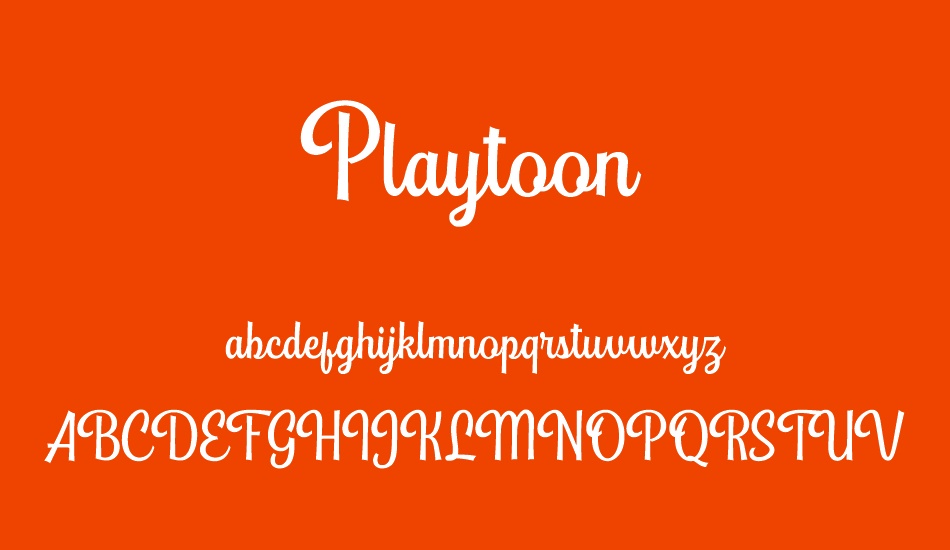 PlaytoonDEMO font