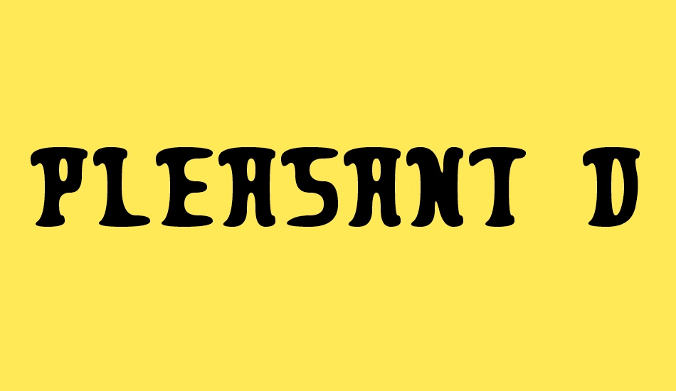 Pleasant Despair font big