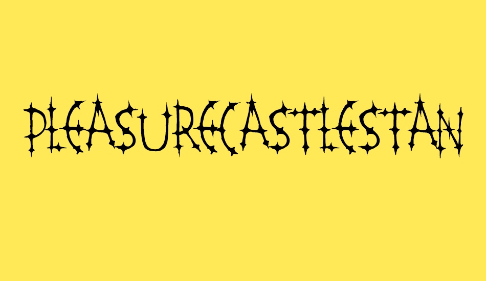 PleasureCastleStandard font big